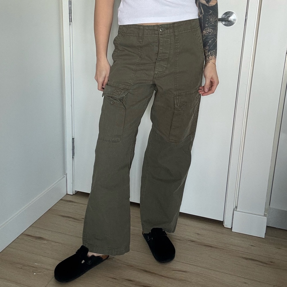 Vans Olive Green Cargo Pants - Size 29